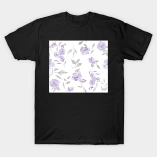 Copy of Lavender and Grey Light Floral T-Shirt